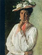Chase, William Merritt Woman in White oil